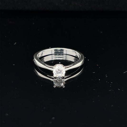 Anillo compromiso Plata #8992