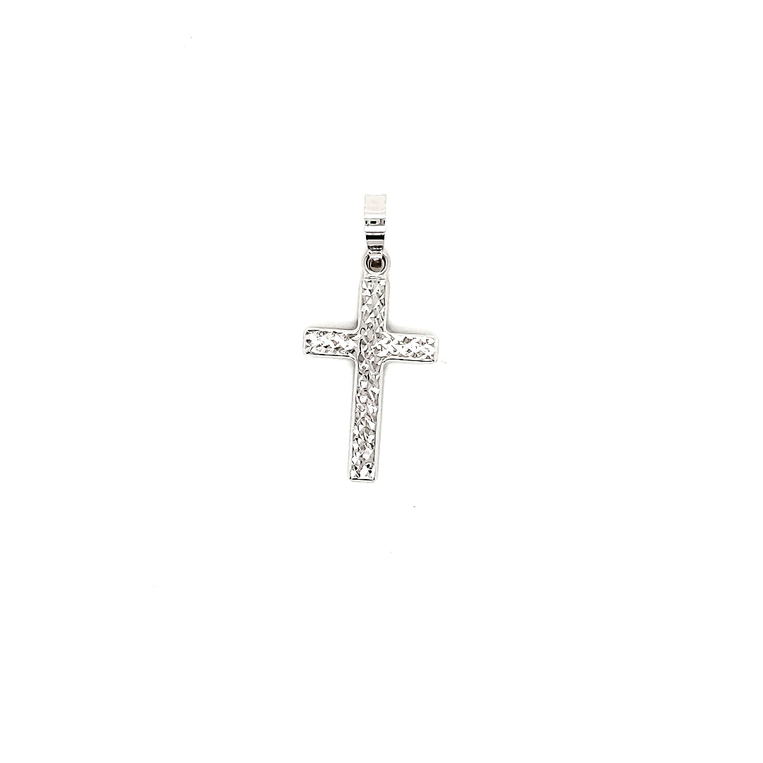 Cruz Oro Blanco 14k  #7839