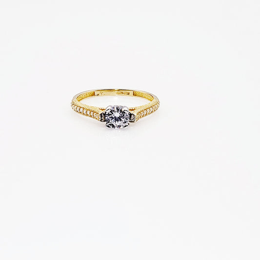 Anillo compromiso Oro 14k #5239