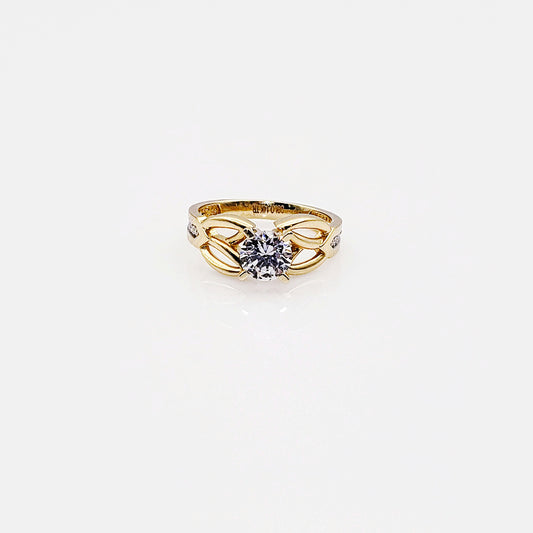 Anillo compromiso Oro 14k #3885