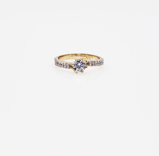 Anillo compromiso Oro 14k #3879