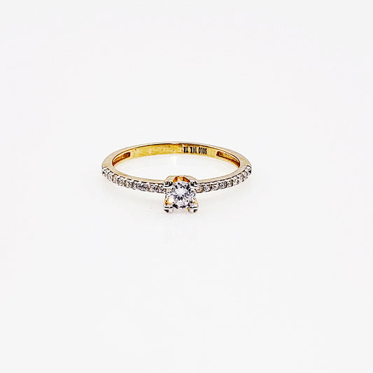 Anillo compromiso Oro 14k #4382