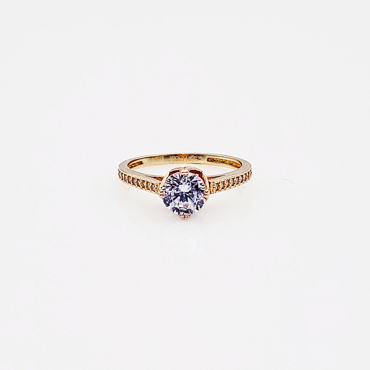 Anillo compromiso Oro 14k #5237