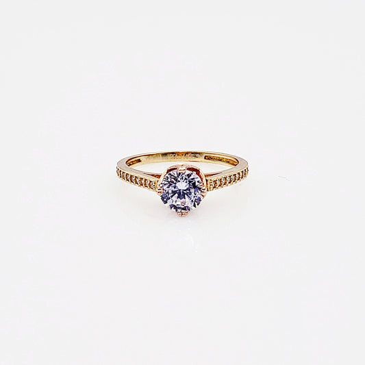 Anillo compromiso Oro 14k #5237