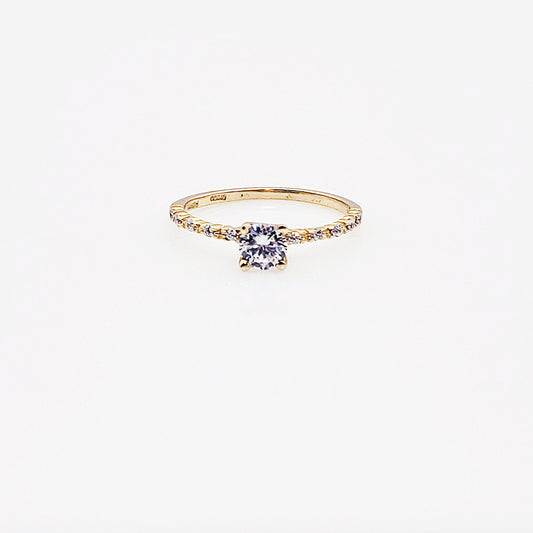 Anillo compromiso Oro 14k #3194