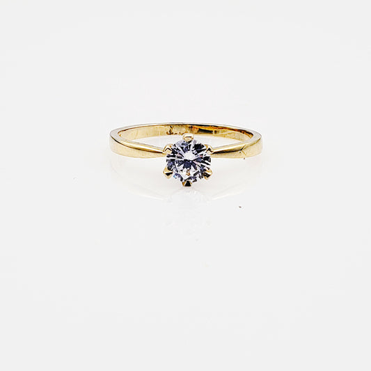 Anillo compromiso Oro 14k #7753