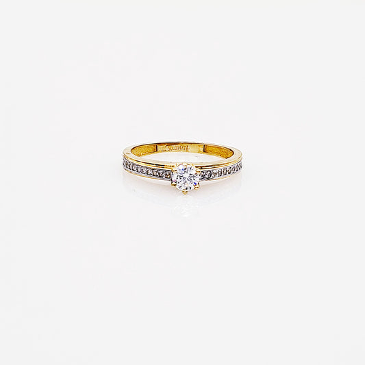 Anillo compromiso Oro 14k #7364