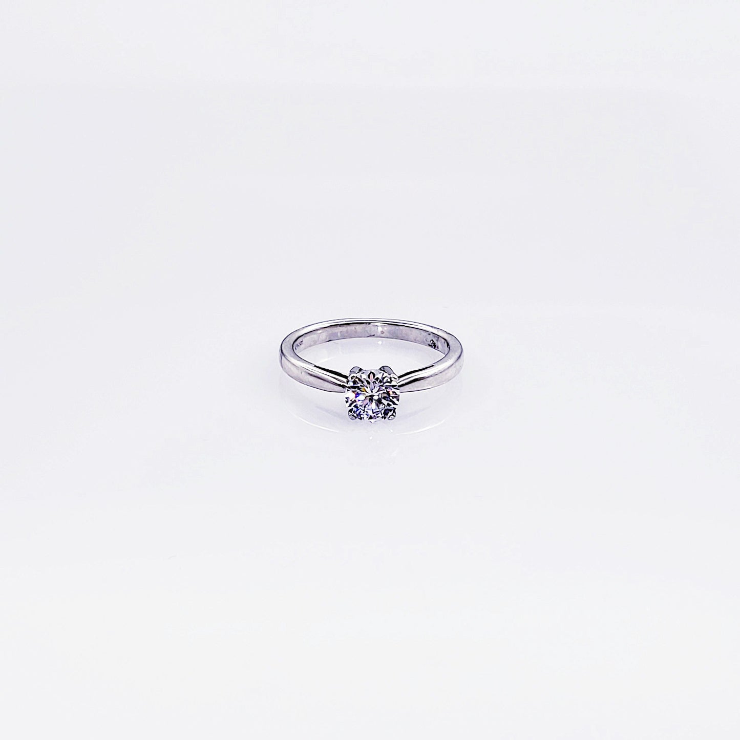 Anillo compromiso Oro Blanco 14k #2839