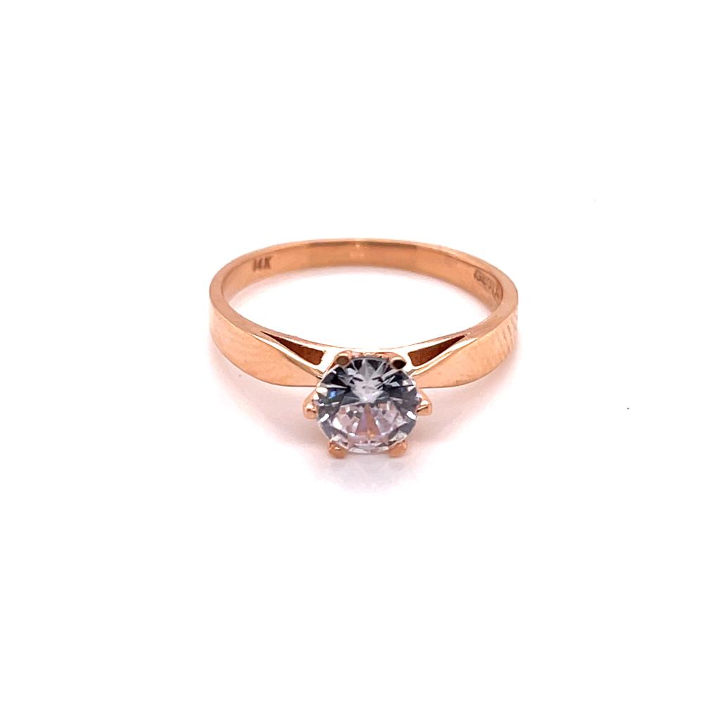 Anillo compromiso Oro 14k #9432