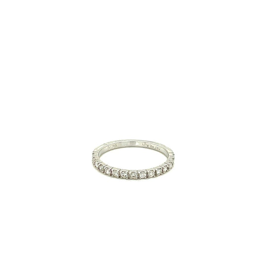 Churumbela Oro 14k Blanco .21Ct TW Diamante SI2-H #9759