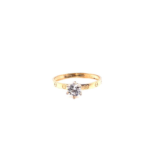 Anillo compromiso Oro 10k #9106