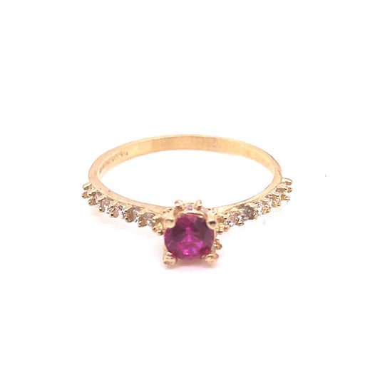 Anillo Dama Oro 10k #9329