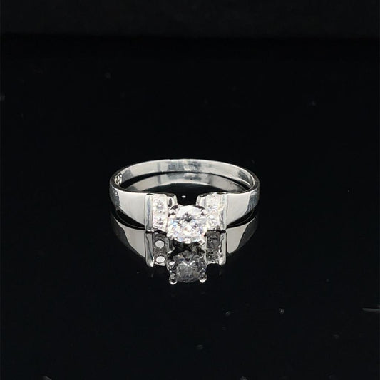 Anillo compromiso Plata #8997