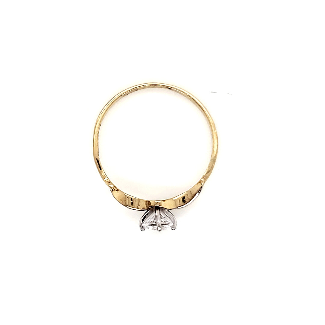 Anillo compromiso Oro 10k #5386