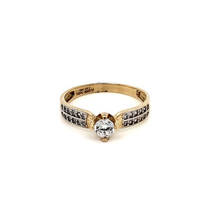 Anillo compromiso Oro 10k #7530