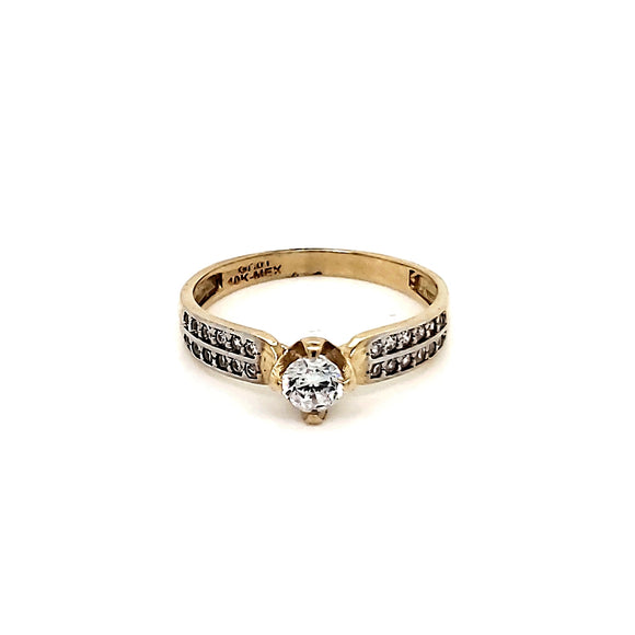 Anillo compromiso Oro 10k #7530