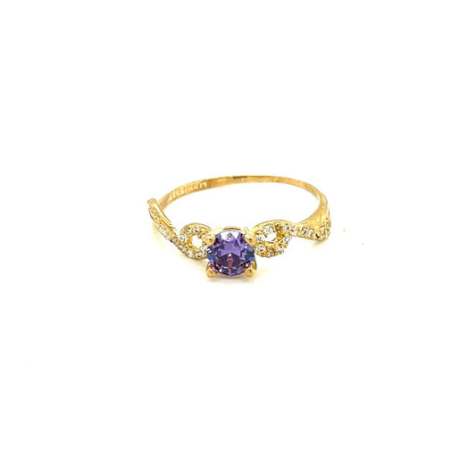 Anillo Dama Oro 10k   #9795