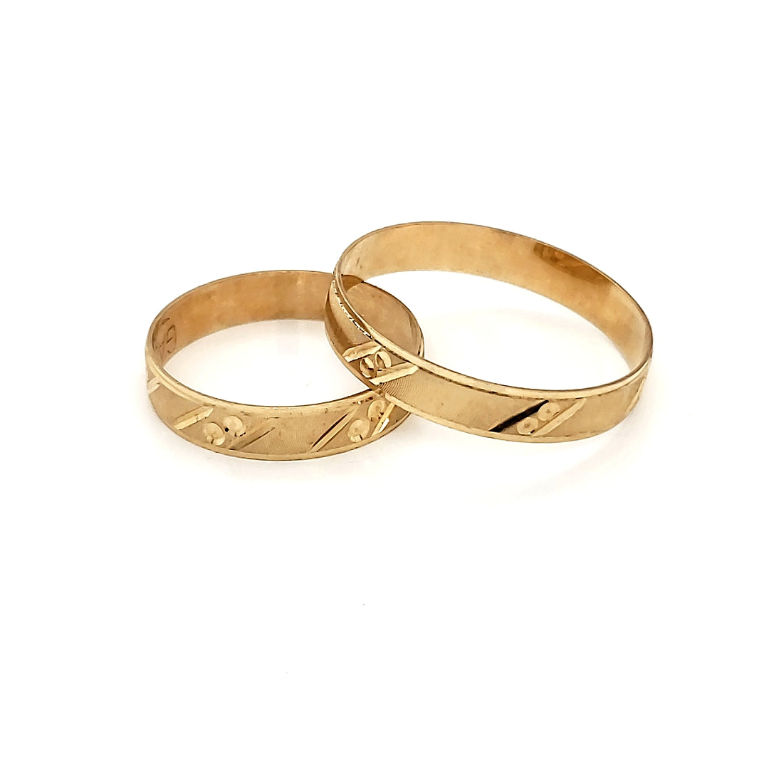 Argolla Oro 10k Amarillo Serpentina