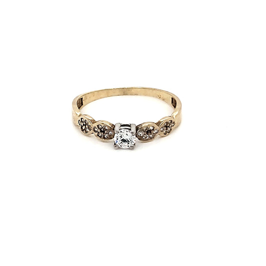 Anillo compromiso Oro 10k #4307