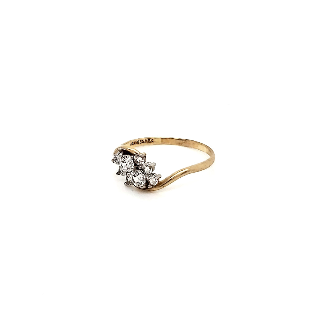 Anillo Oro Dama 10k  #1208