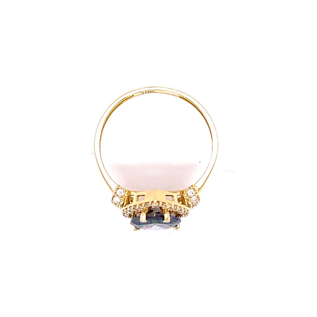 Anillo Oro Dama 10k  #9080