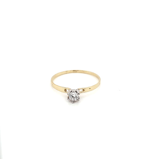 Anillo compromiso Oro 10k #5387