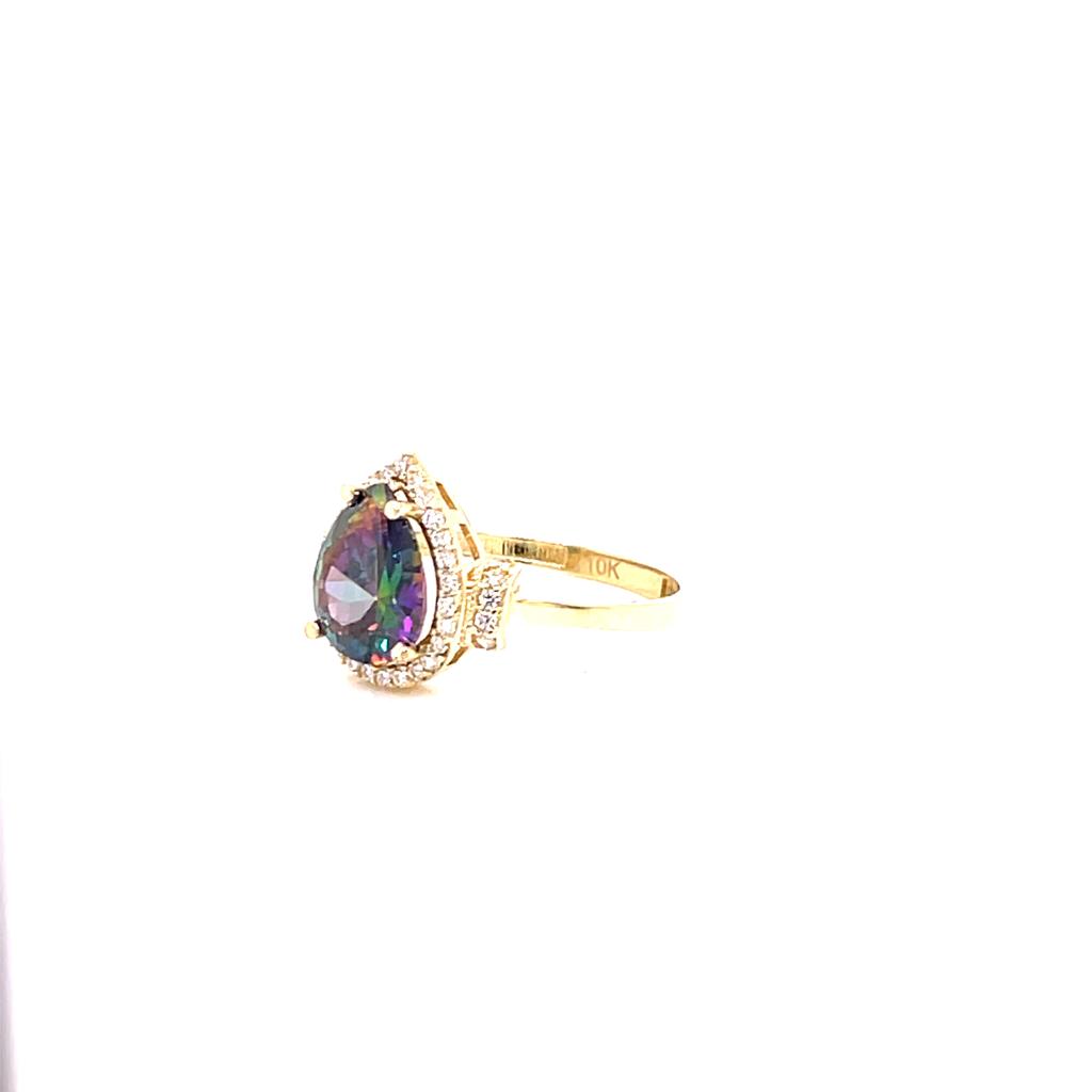 Anillo Oro Dama 10k  #9080
