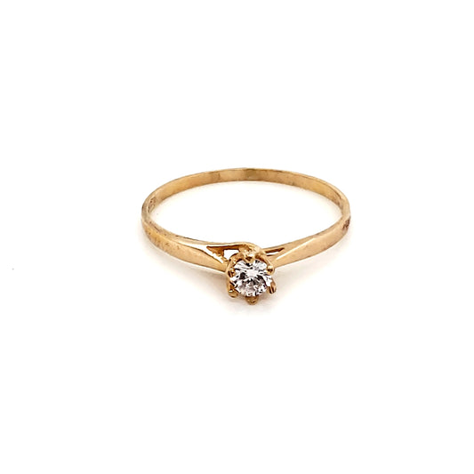 Anillo compromiso Oro 10k #6792