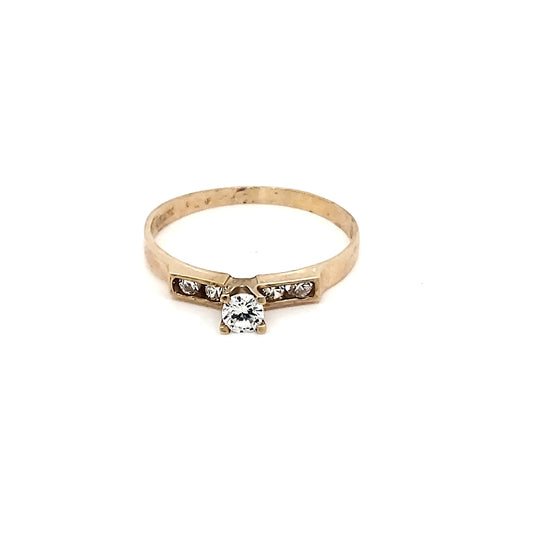 Anillo compromiso Oro 10k #6787