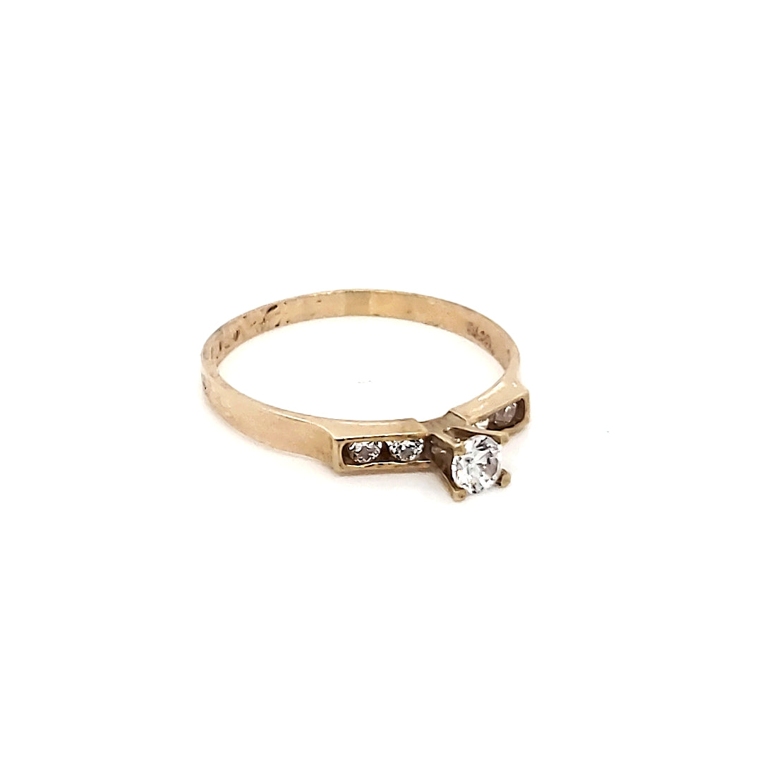 Anillo compromiso Oro 10k #6787