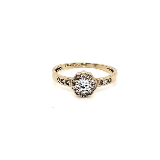 Anillo compromiso Oro 10k #5886