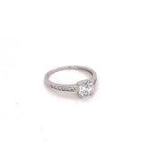 Anillo compromiso Oro Blanco 14k #8107