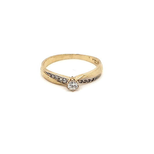 Anillo compromiso Oro 10k #6469