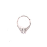 Anillo compromiso Oro Blanco 14k #8102