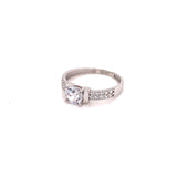 Anillo compromiso Oro Blanco 14k #8097