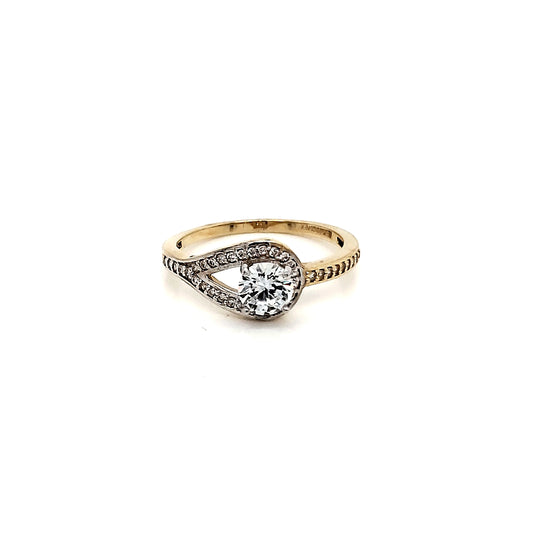 Anillo compromiso Oro 10k #5388