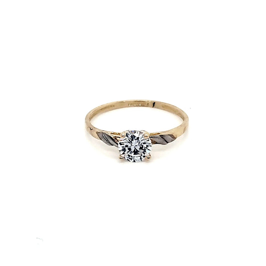 Anillo compromiso Oro 10k #5883