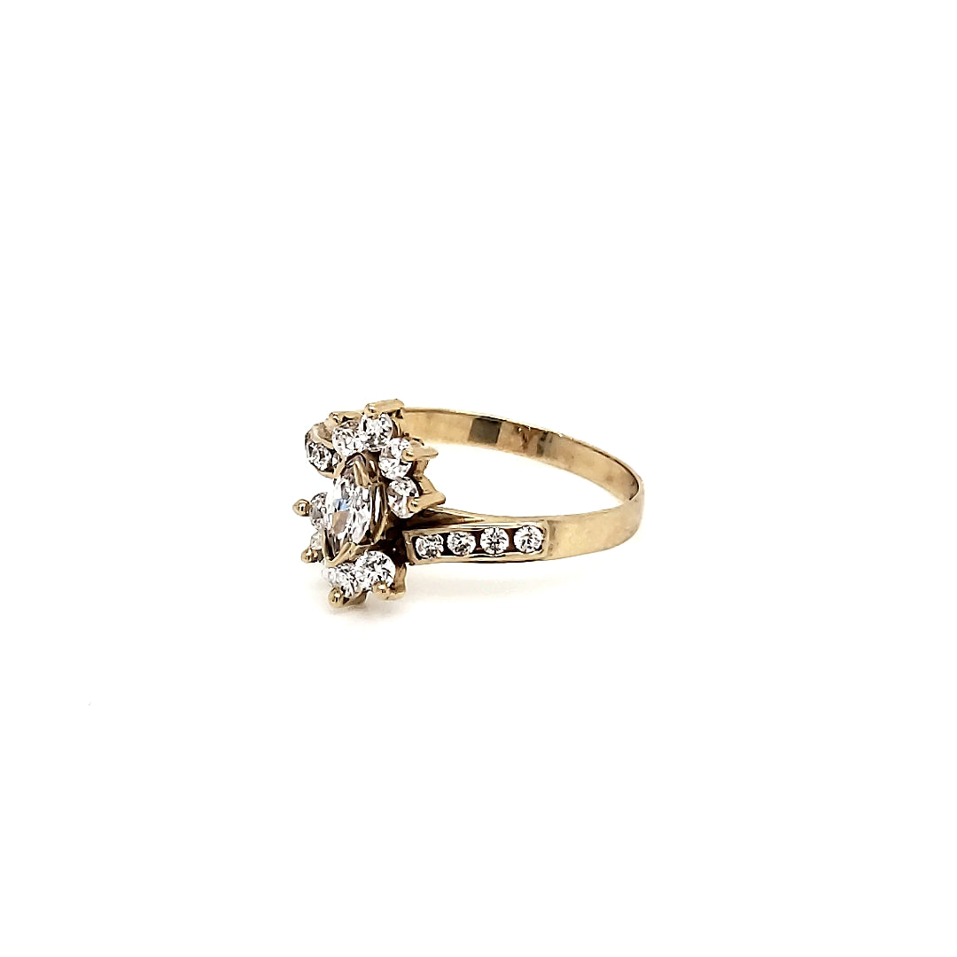 Anillo Oro Dama 10k  #5711