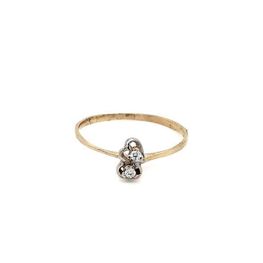Anillo Oro Dama 10k  #7539