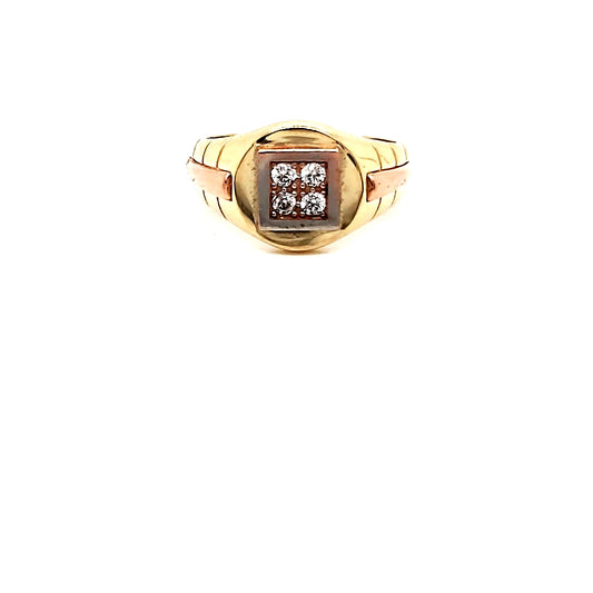 Anillo Caballero Oro 10k #8001