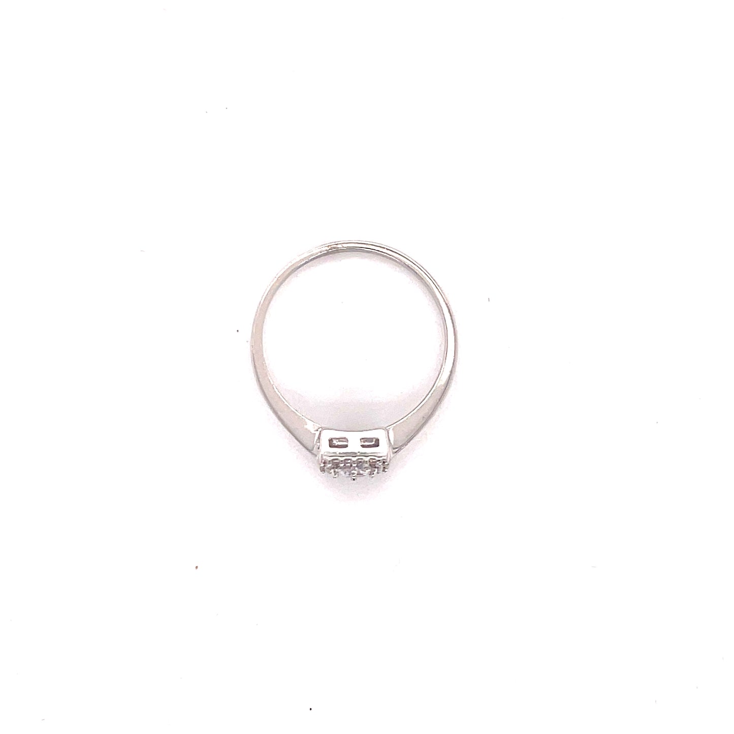 Anillo  compromiso Oro Blanco 14k #8095